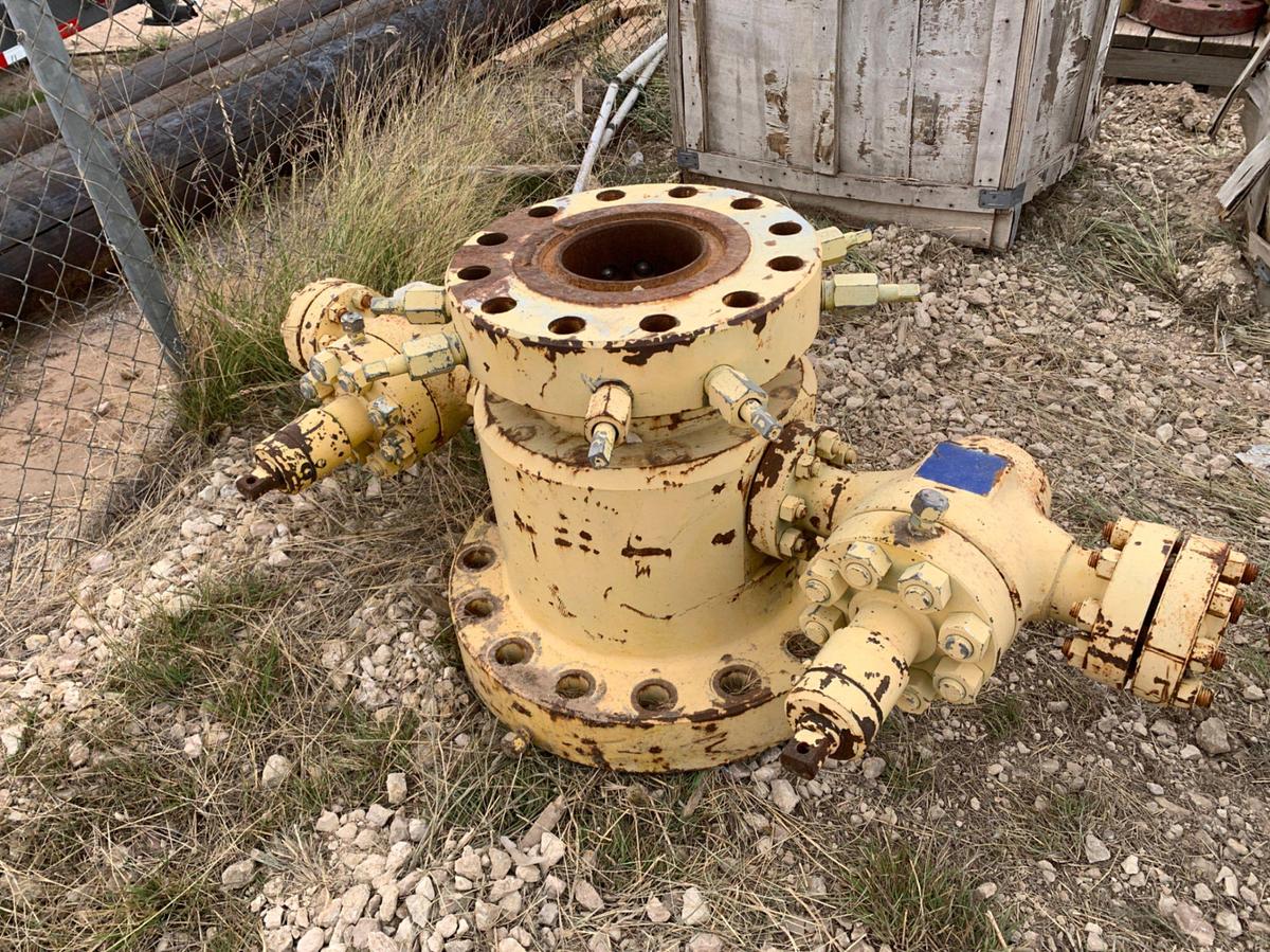 Used (4) 7-1/16 Multi Bolt Tubing Heads w/ 2-1/16 5k and 10k Gate Valves