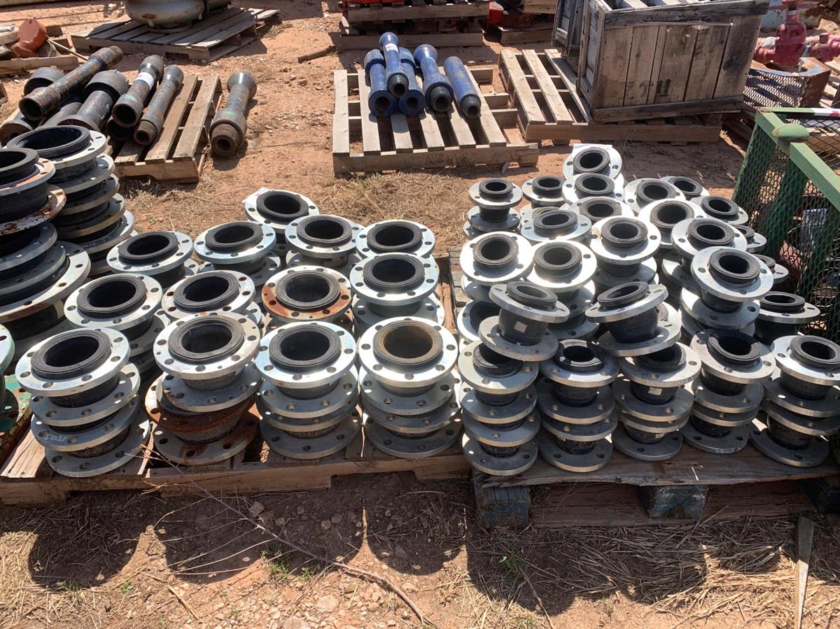 Used (3)Pallets of Flanged Rubber Expansion Joints