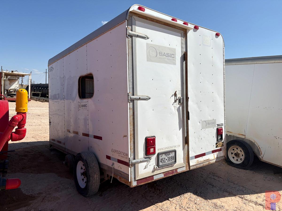 Used 2012 CARGO CRAFT 12’ X 7’ T/A BUMPER PULL CREW TRAILER