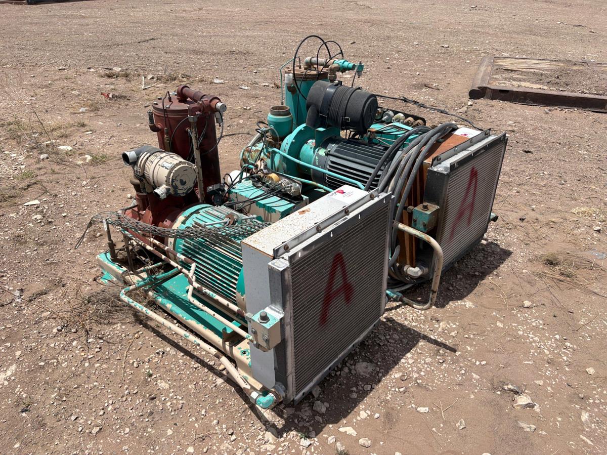 Used (2) Sullivan palatek DG-series rotary screw air compressors