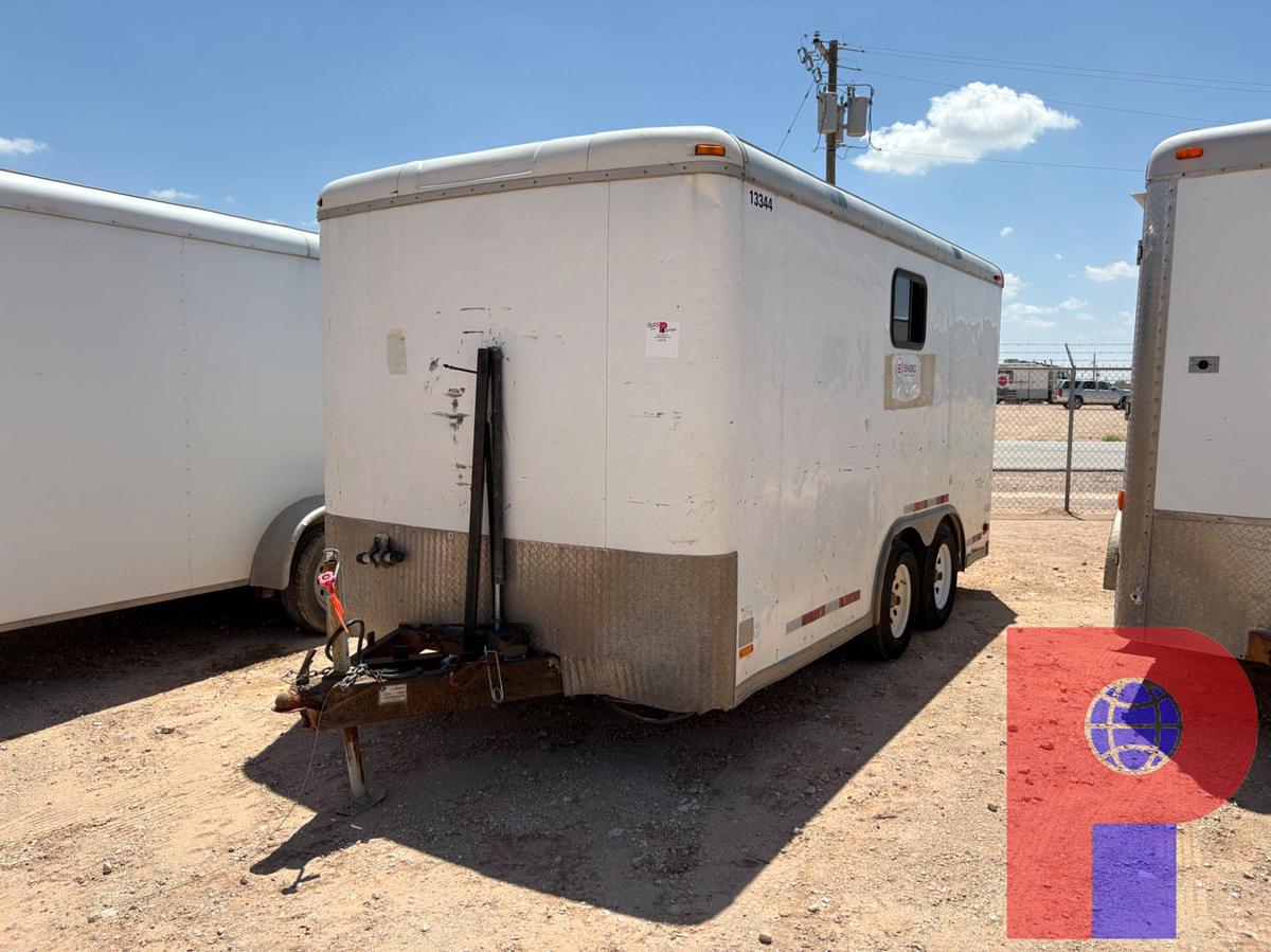 Used 2006 PACE AMERICAN 14’ X 7’ T/A BUMPER PULL CREW TRAILER