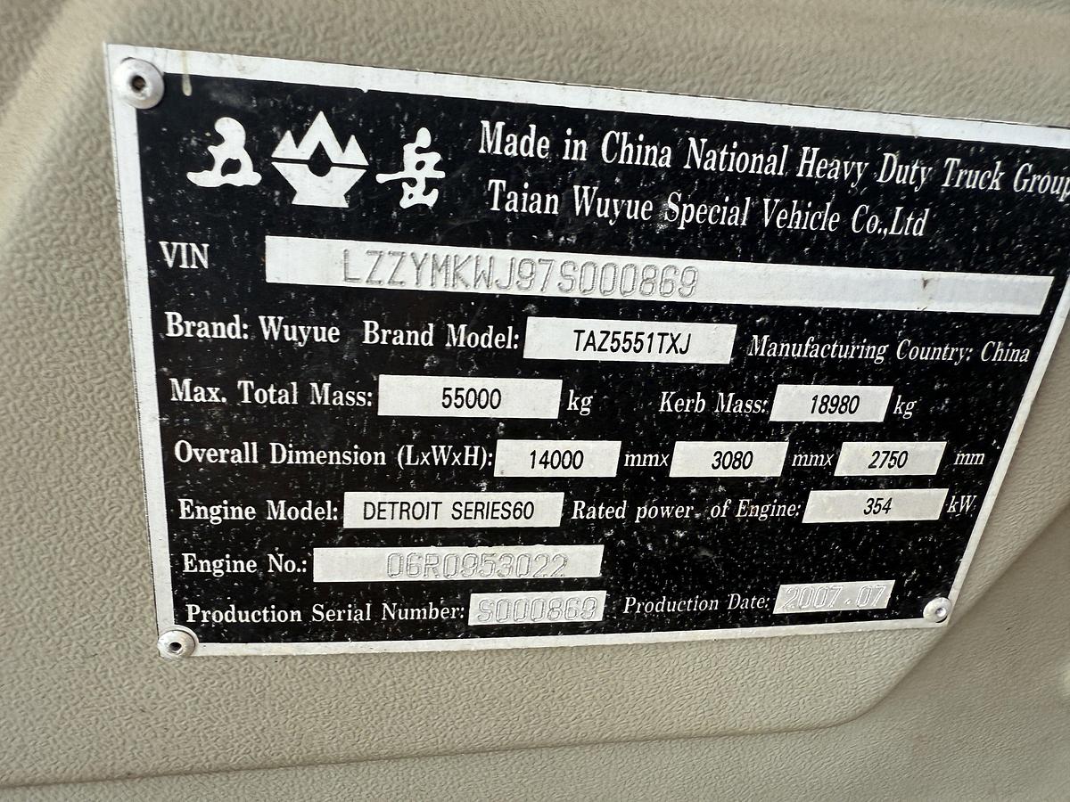 Used 2007 MOOR RIG XJ60 DD 104'-200K 5-AXLE WELL SERVICE WORKOVER RIG