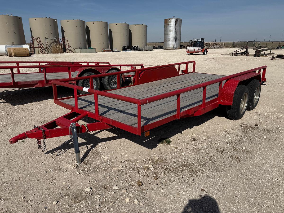 Used 16’ X 7’ T/A BUMPER PULL UTILITY TRAILER