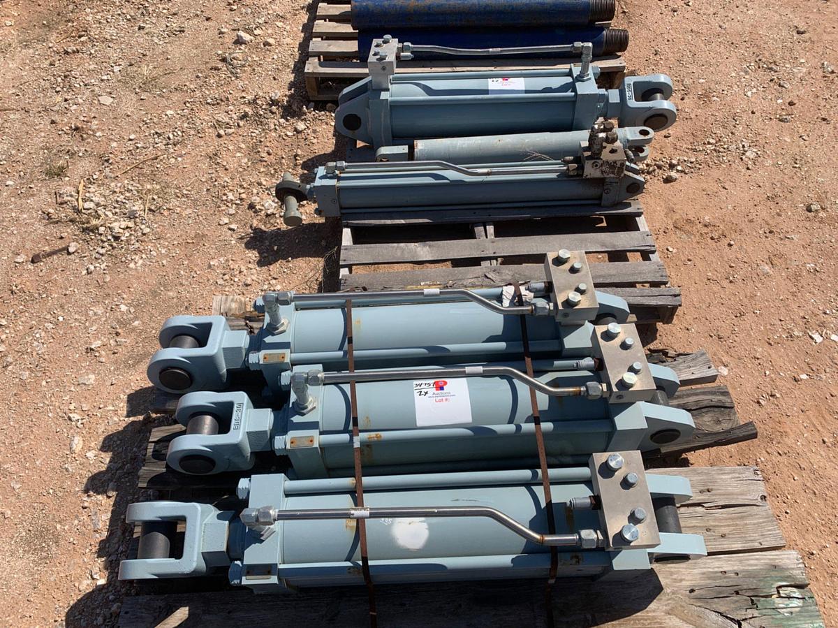 Used 2 Pallets of 6 Parker BDG-30 3,000psi Hydraulic Cylinders