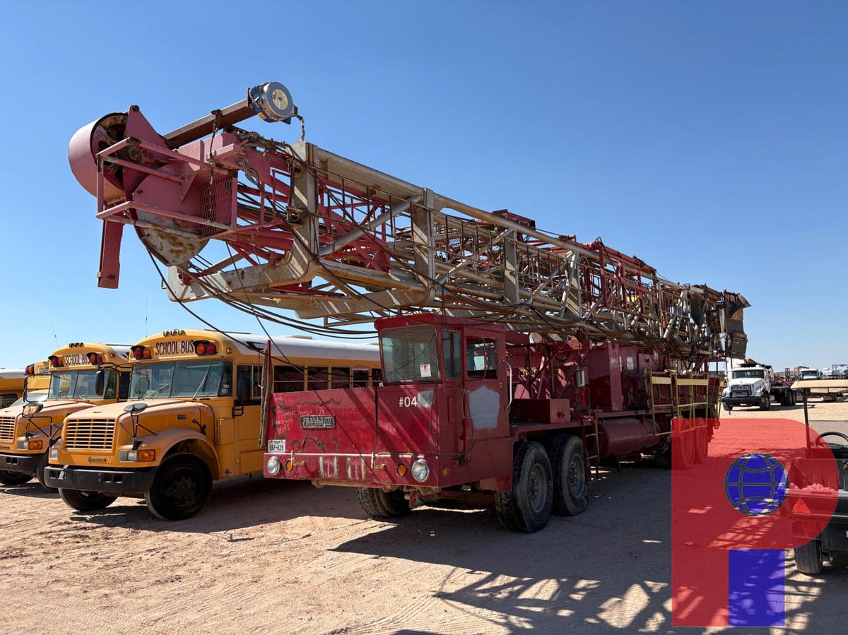 Used FRANKS EXPLORER III 1287 DD 4-AXLE WELL SERVICE RIG