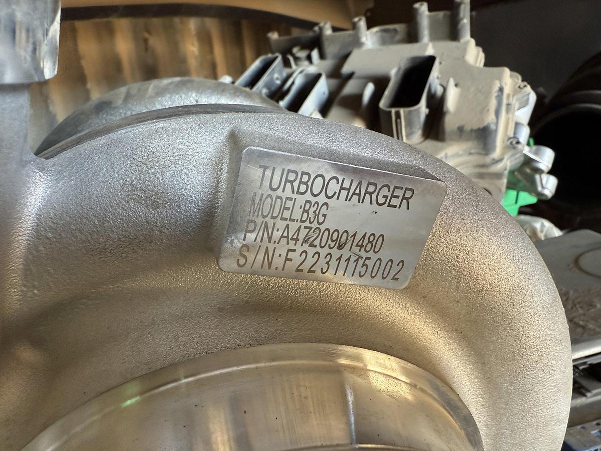 Used 77”L X 24”W X 78”H 4-SHELF RACK W/ ENGINE PARTS & RELATED