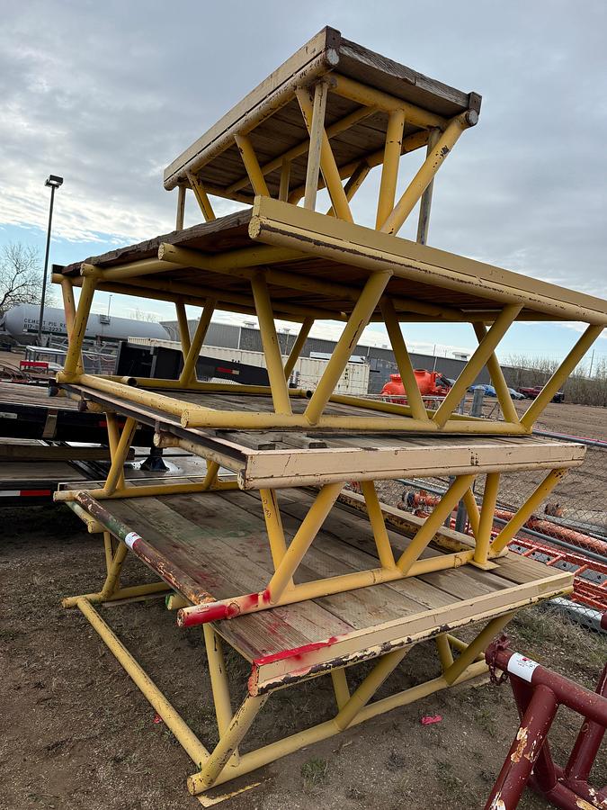 Used (3 X $) 11’L X 9’W X 3’H PIPE RACK PLATFORMS