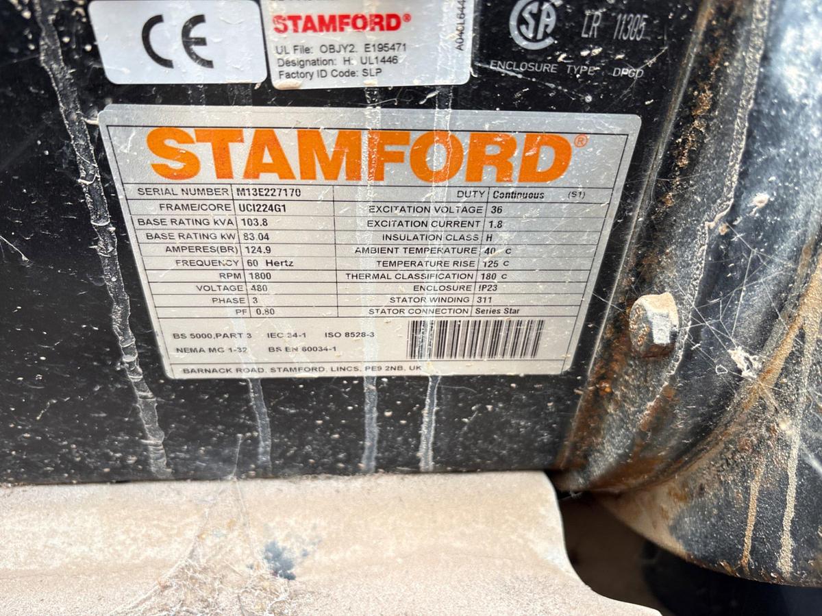 Used Stamford 83KW GENRATOR