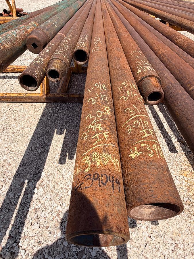 Used 3-1/2 OD x 1-5/8 ID x 30.8 ft. Long Slick Drill Collar w/ 2-3/8 IF CONN.