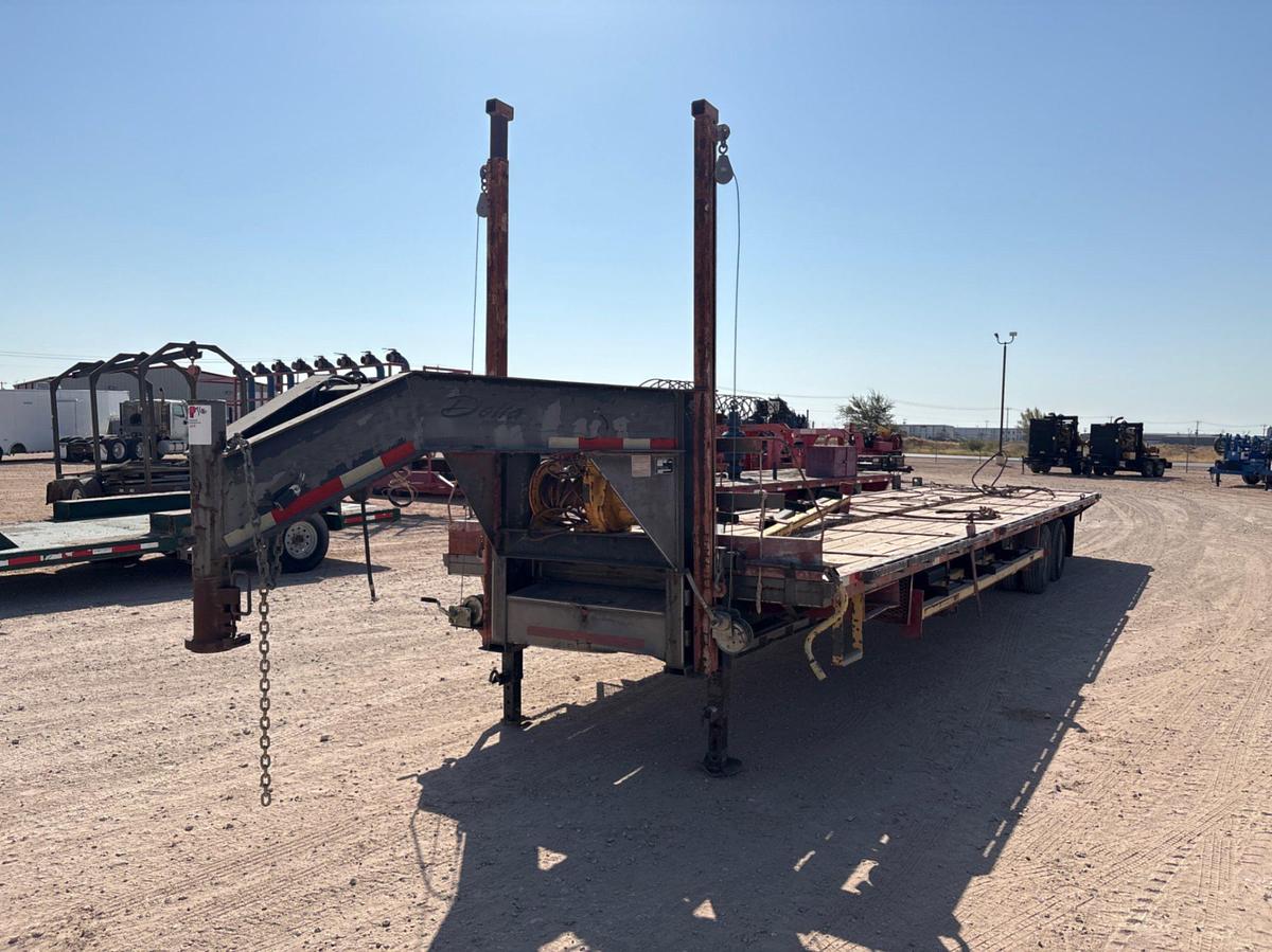 Used 2007 DELTA TRAILERS 40’ X 101” T/A GOOSENECK PIPE HANDLER TRAILER