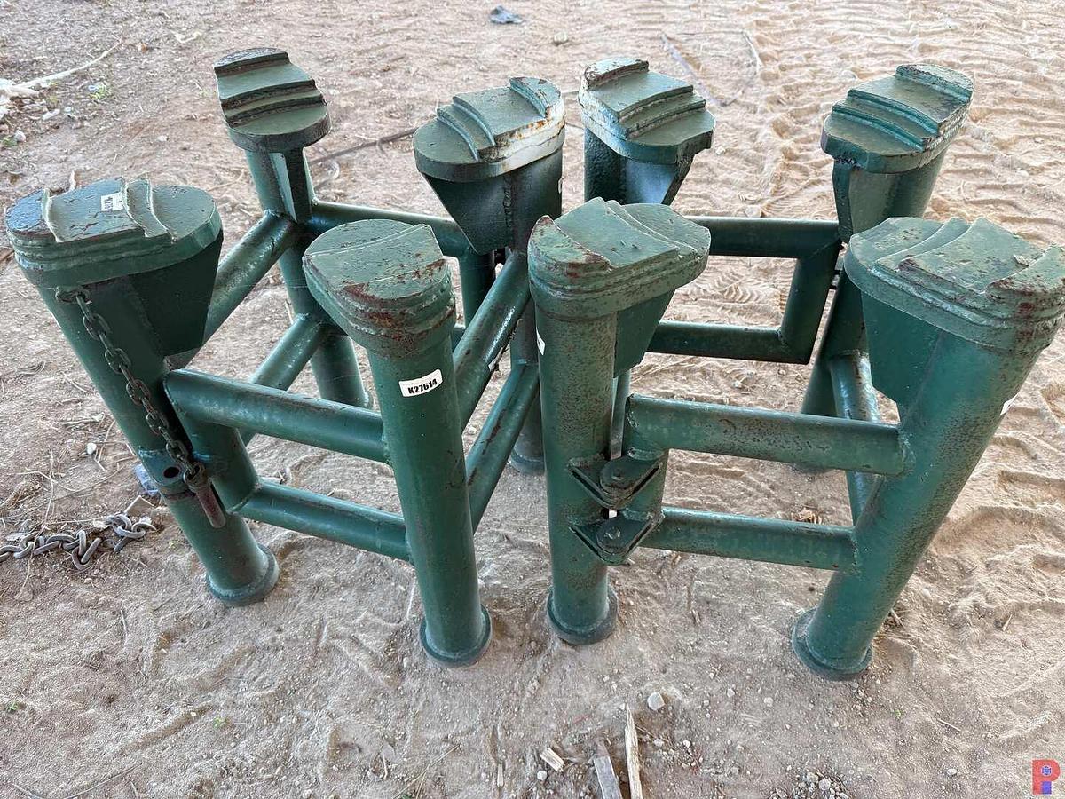 Used (2) 20” X 20” X 30” 4-LEGGED PEDESTALS W/ OPENING CAPABILITY