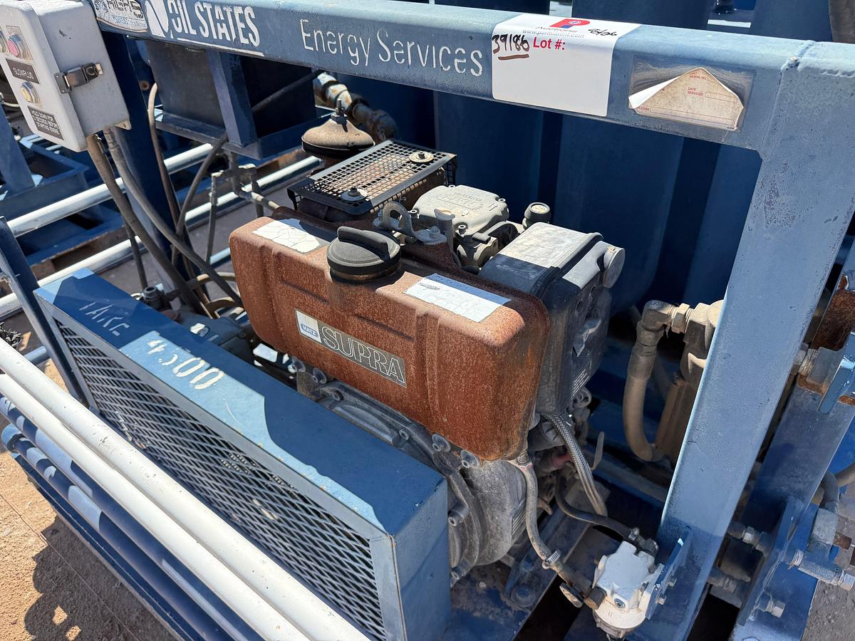 Used MEYERS 4-STATION 4-BOTTLE DIESEL POWERED ACCUMULATOR CLOSING UNIT, SKIDDED