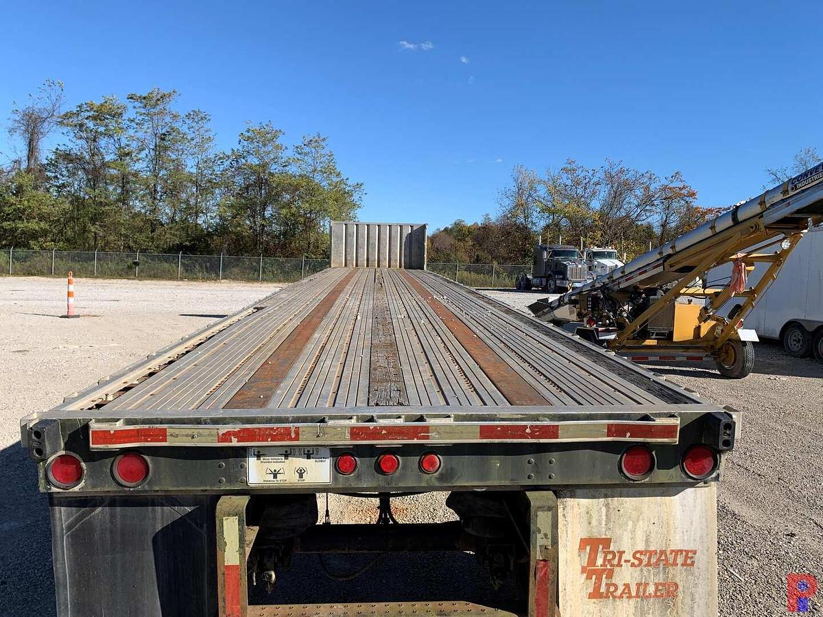 Used 47’ 7” X 8’ DUAL TANDEM FLAT DECK TRAILER