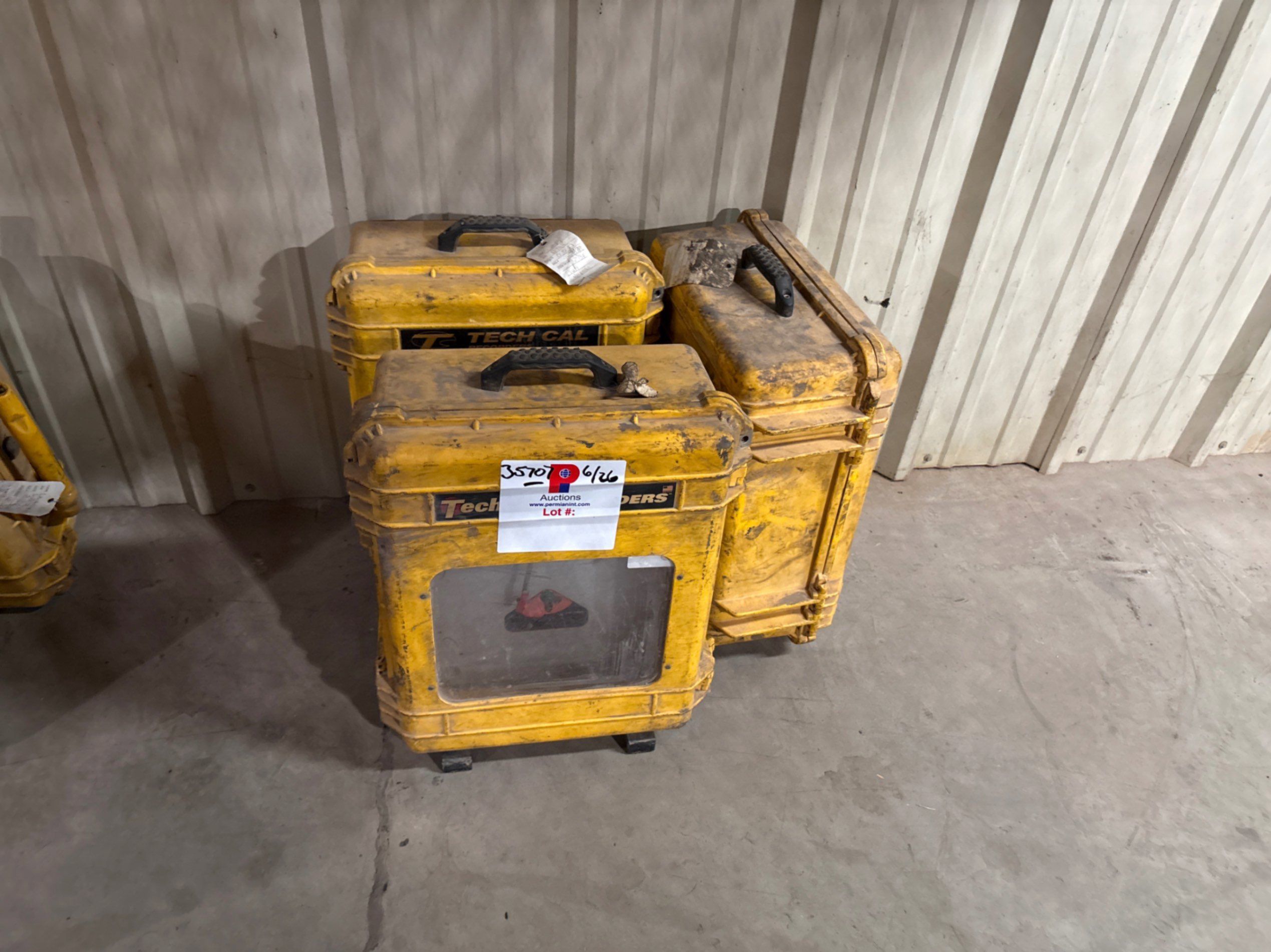 Used (3) tech cal chart recorders