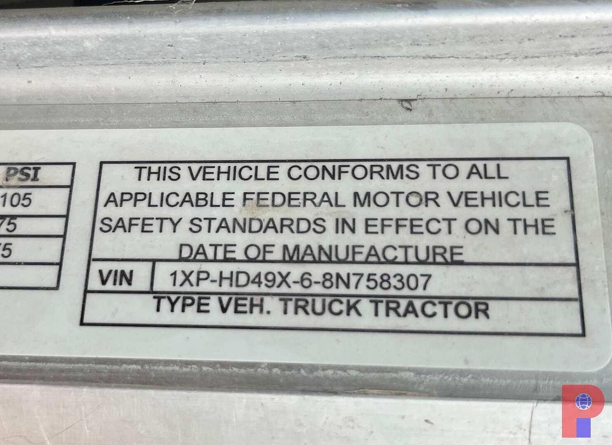 Used 2008 PETERBILT 386 T/A SLEEPER HAUL TRUCK