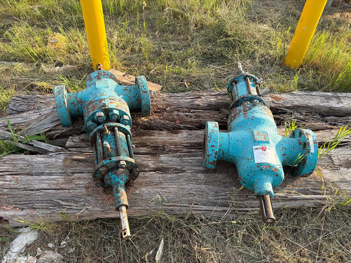 Used (2) 4-1/16” 10k hydraulic gate valves, (10) 2-9/16” gate valves, & (3) single stud adapters
