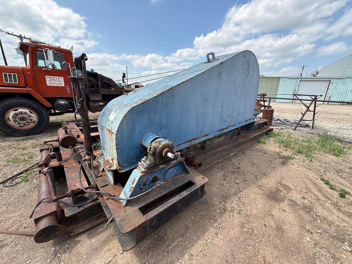 Used CONTINENTAL EMSCO DB-550 DUPLEX MUD PUMP W/ EATON 18”AIRFLEX CLUTCH, SKIDDED
