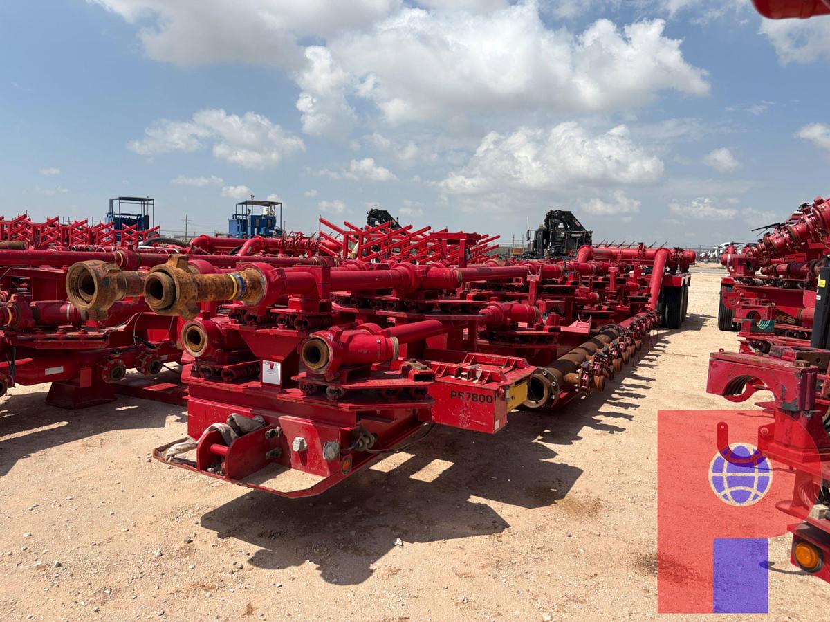 Used 2017 BO’S BETTER BUILT 50’ 14-ARM FRAC MISSLE/MANIFOLD TRAILER