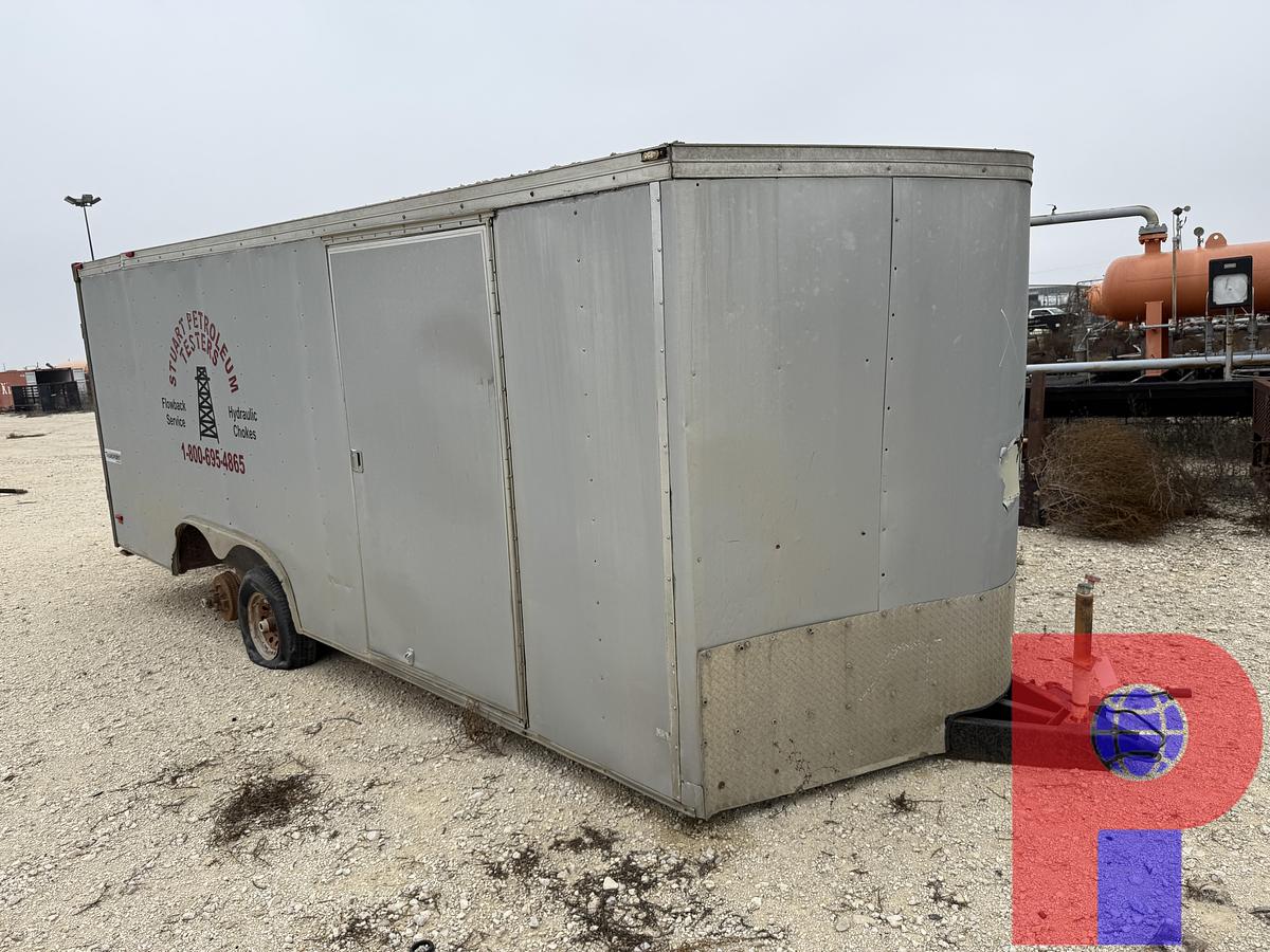 Used 2013 HAULMARK 20’ T/A BUMPER PULL CARGO TRAILER (INOPERABLE)