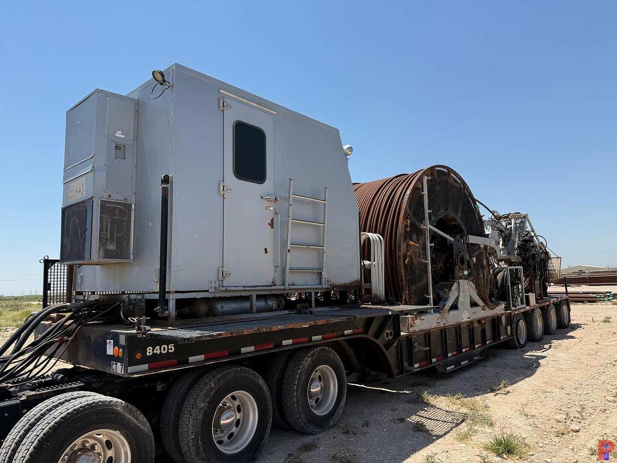 Used 2012 TOTAL EQUIPMENT AND SERVICE HYDRA RIG 580 15K 2” 4-AXLE COIL TUBING TRAILER