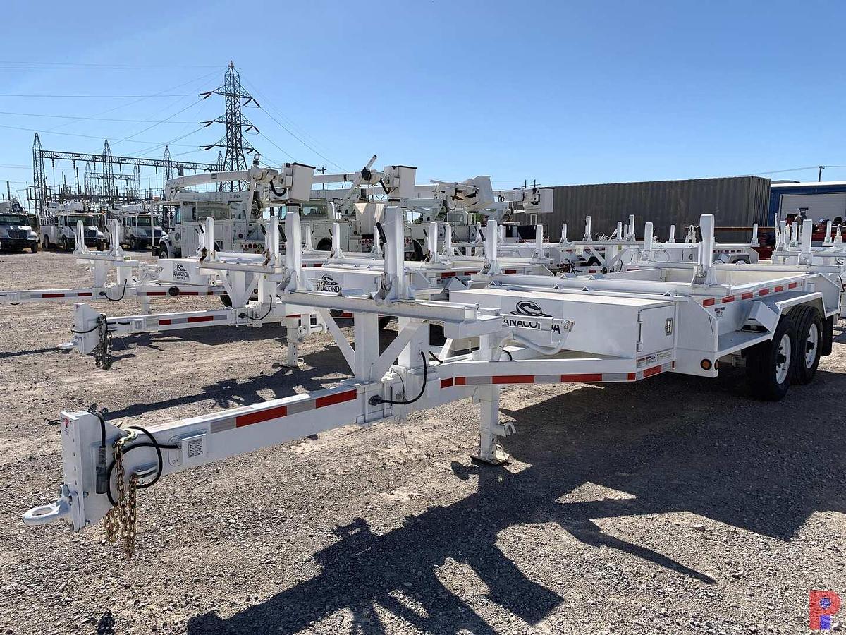 Used 2018 BROOKS BROTHERS TRAILERS 21’ T/A PINTLE HITCH POLE TRAILER