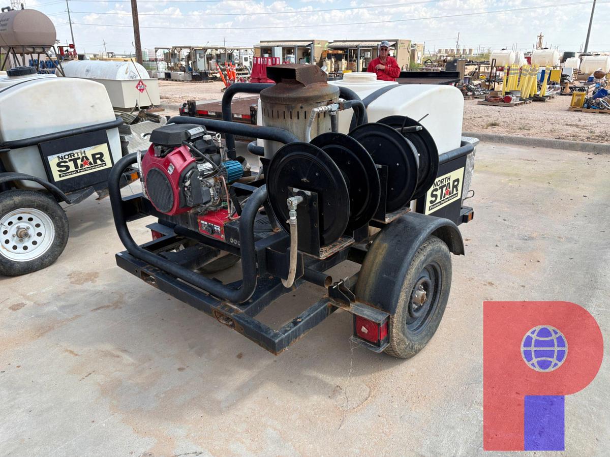 Used 2021 NORTHERN TOOL 7’ X 4.5’ S/A BUMPER PULL PRESSURE WASHER TRAILER
