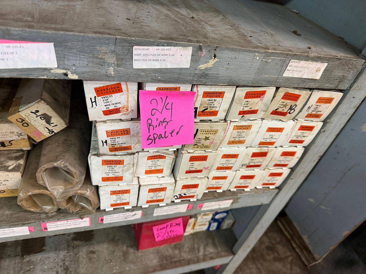 Used SECTION OF (170+) HARBISON-FISCHER 1-1/4” THRU 2-3/4” RINGS & SPACERS F/ DOWNHOLE PUMPS