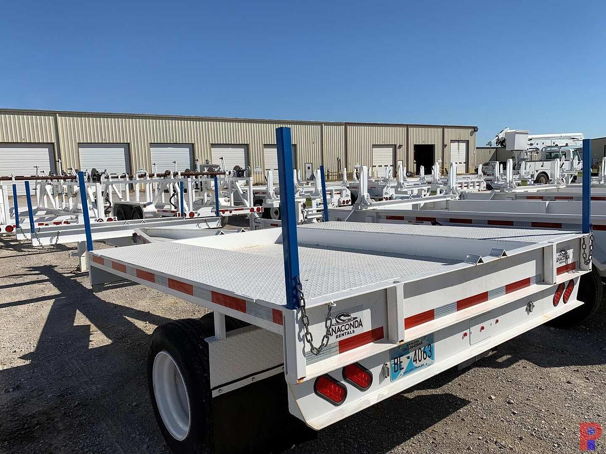 Used 2017 HTMI INC. 25’ S/A DUAL WHEEL PINTLE HITCH POLE TRAILER