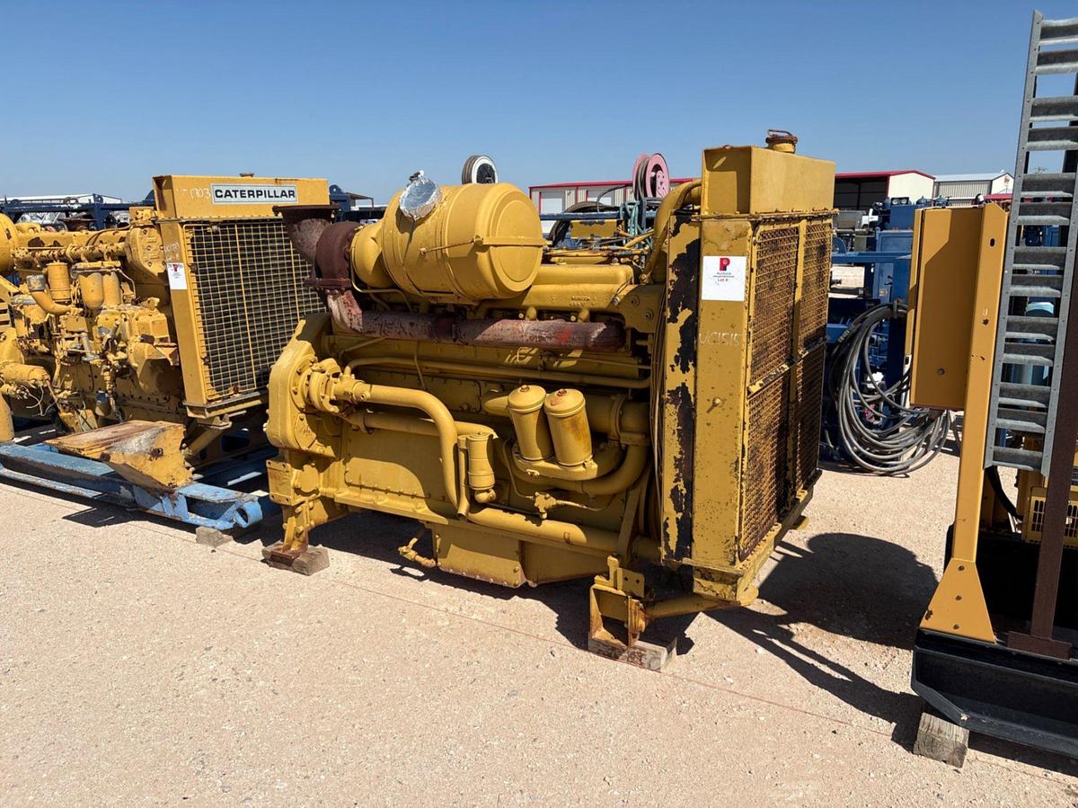 Used CAT D353E diesel engine w/ radiator