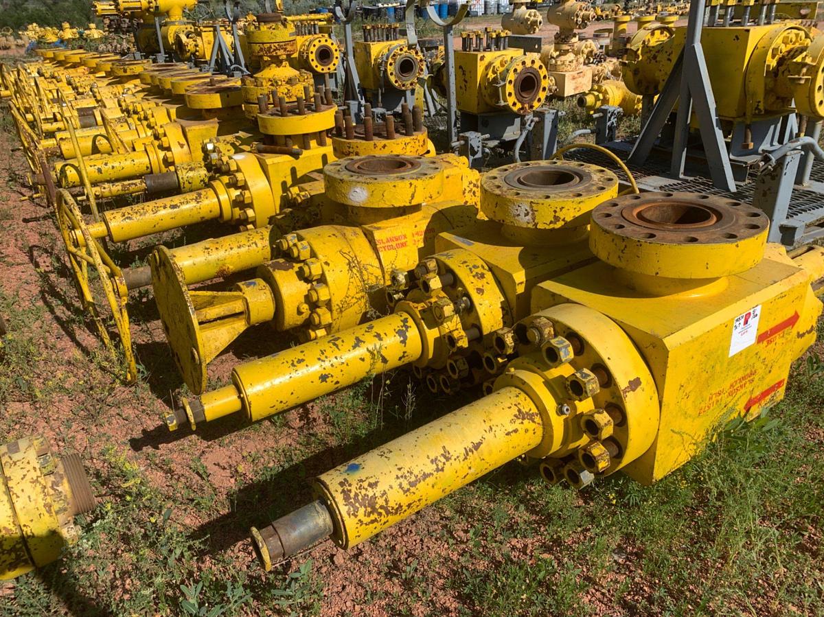 Used (9) 7-1/16 10k Manual Gate Valves