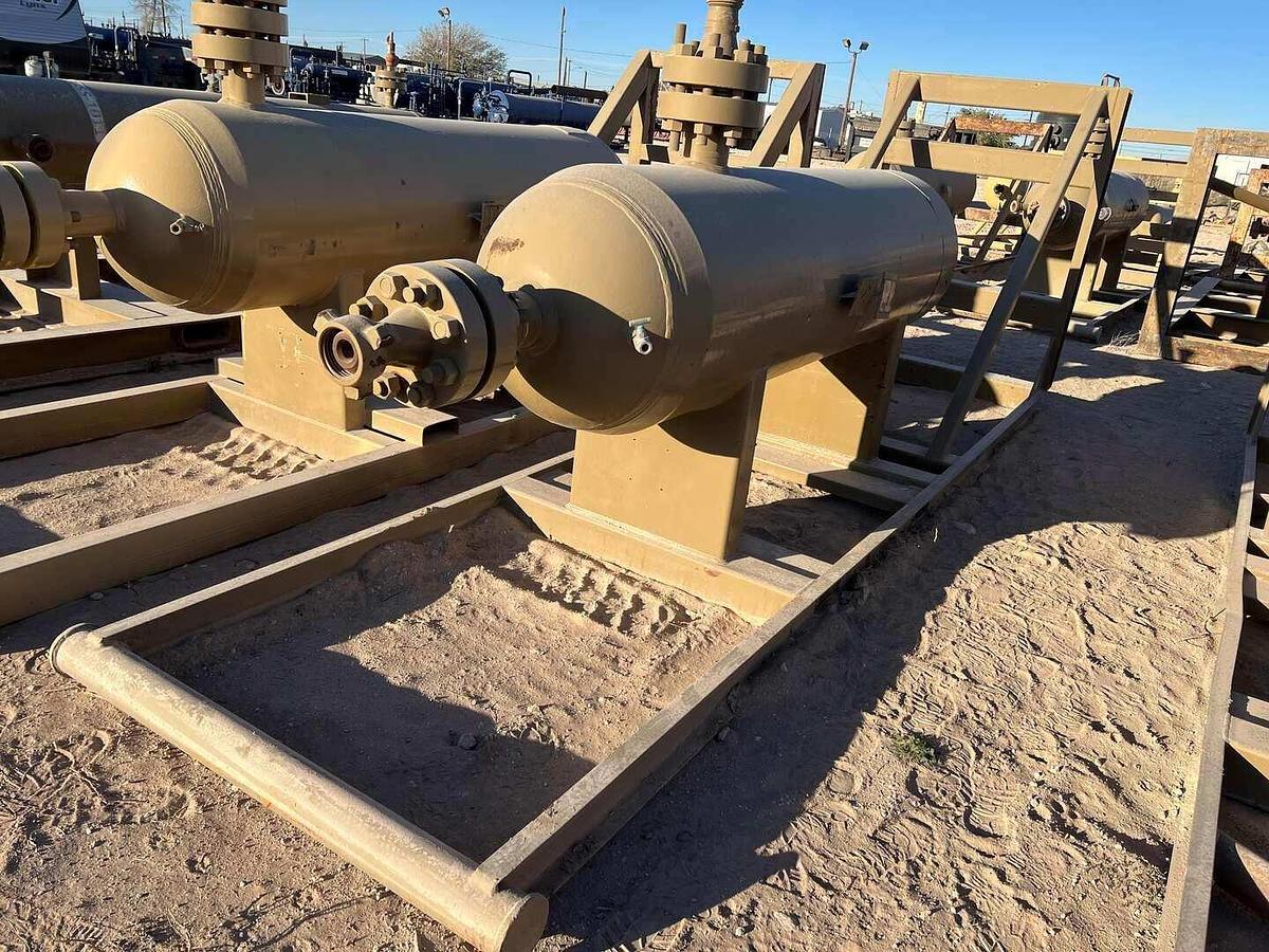 Used CTJ 28” X 8’ 6000PSI VERTICAL CYCLONIC SAND SEPARATOR