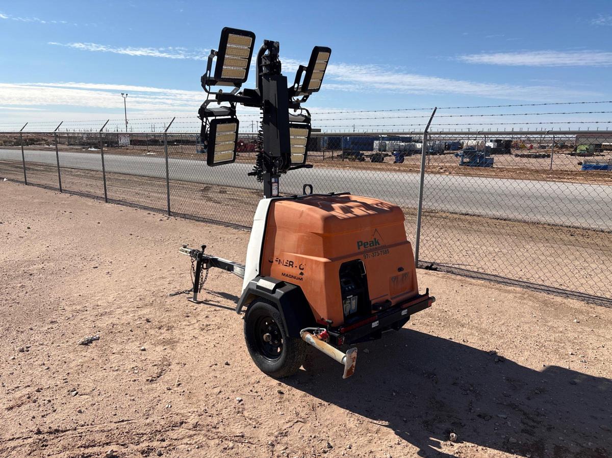 Used 2018 GENERAC MLT6SMD 6KW S/A BUMPER PULL LED LIGHT TOWER