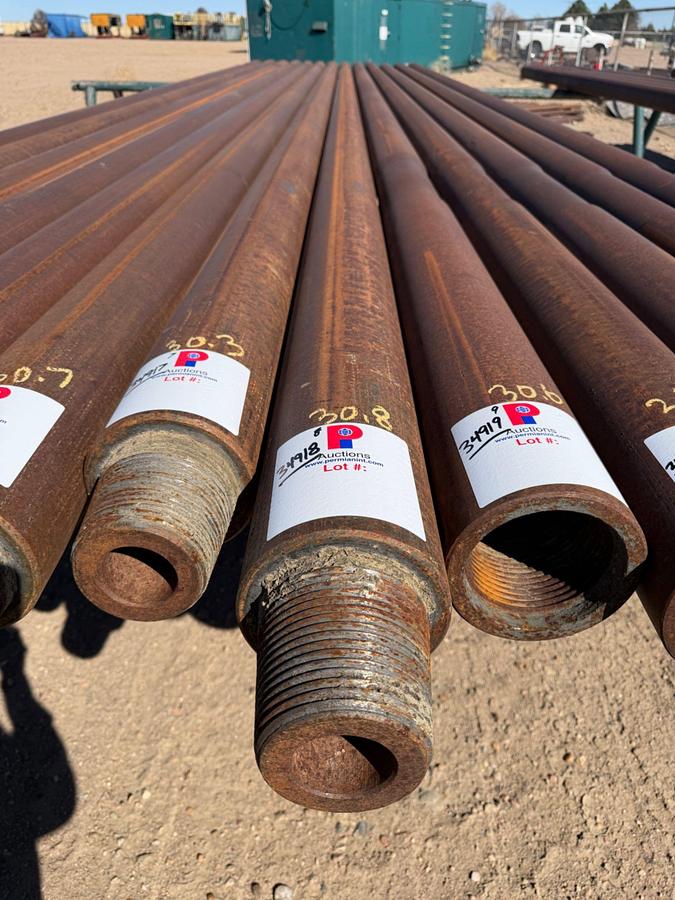 Used 6-1/4" OD X 2-1/4" ID X 30.8' L SGL. RECESS SLICK DRILL COLLAR W/ 4-1/2" XH CONN.