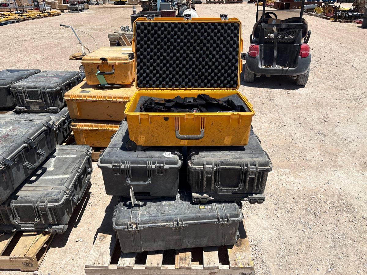 Used (5) SCBA TANKS & MASKS W/ PELICAN CASES