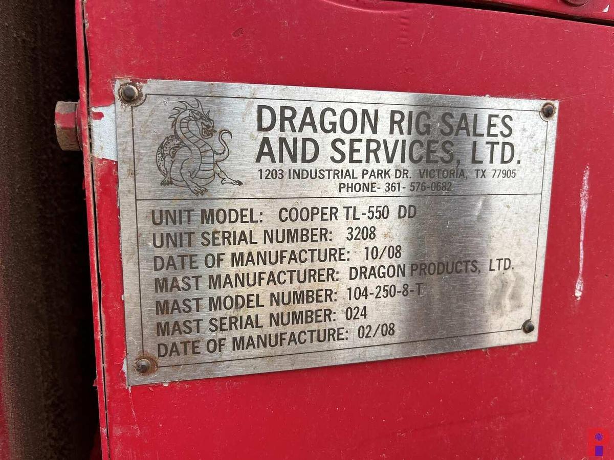 Used 2008 REFURB COOPER TL-550 DD 104'-250k 5 AXLE WELL SERVICE WORKOVER RIG