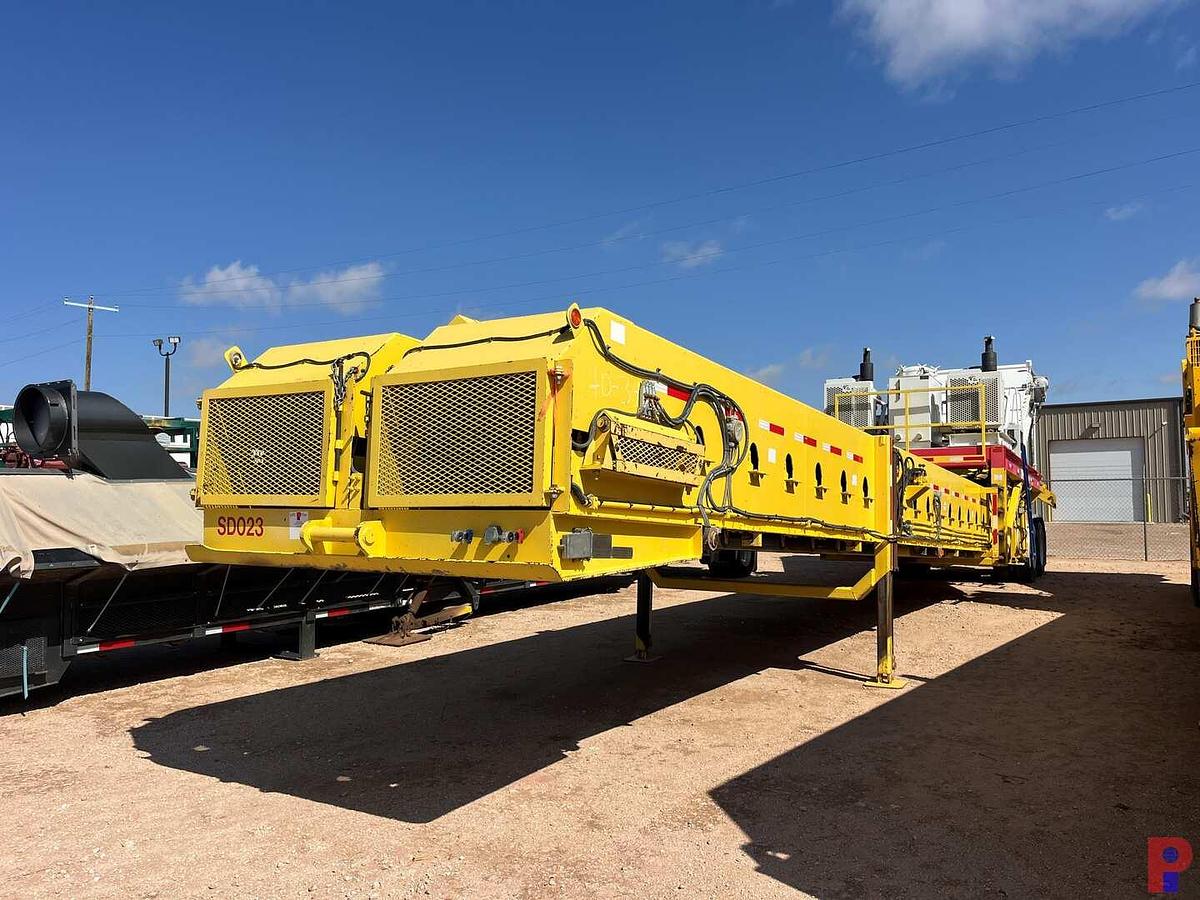 Used 2017 KEYSTONE OILFIELD FABRICATION DUAL T-BELT T/A SAND CONVEYOR TRAILER