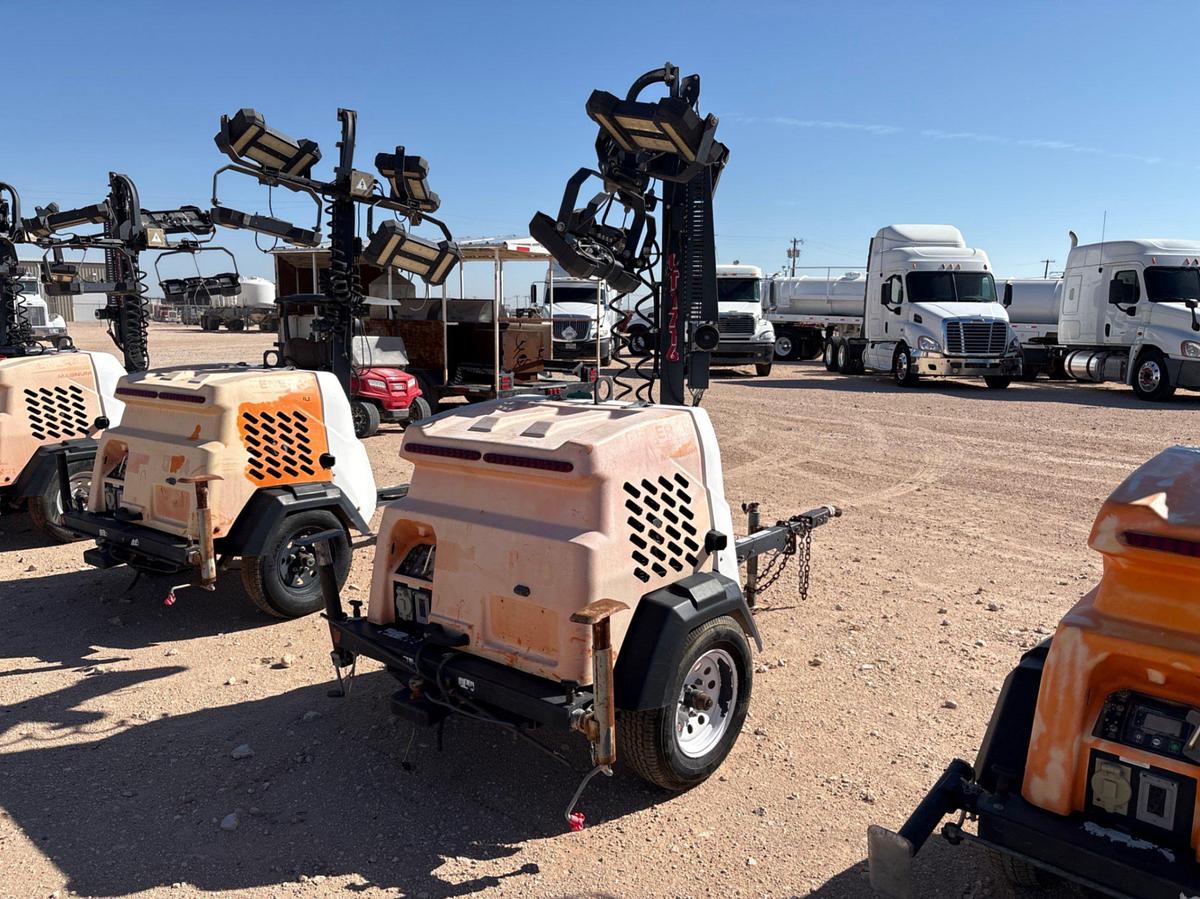 Used 2017 GENERAC MLT6SMDS 6KW S/A BUMPER PULL LED LIGHT TOWER
