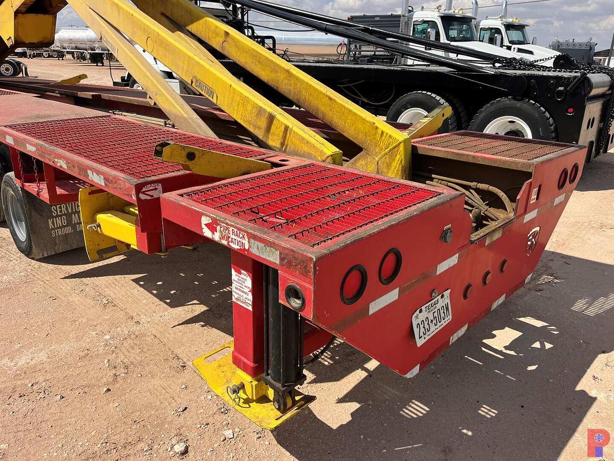 Used 2022 SERVICE KING 40’ X 102” T/A GOOSENECK HYDRAULIC PIPE HANDLER