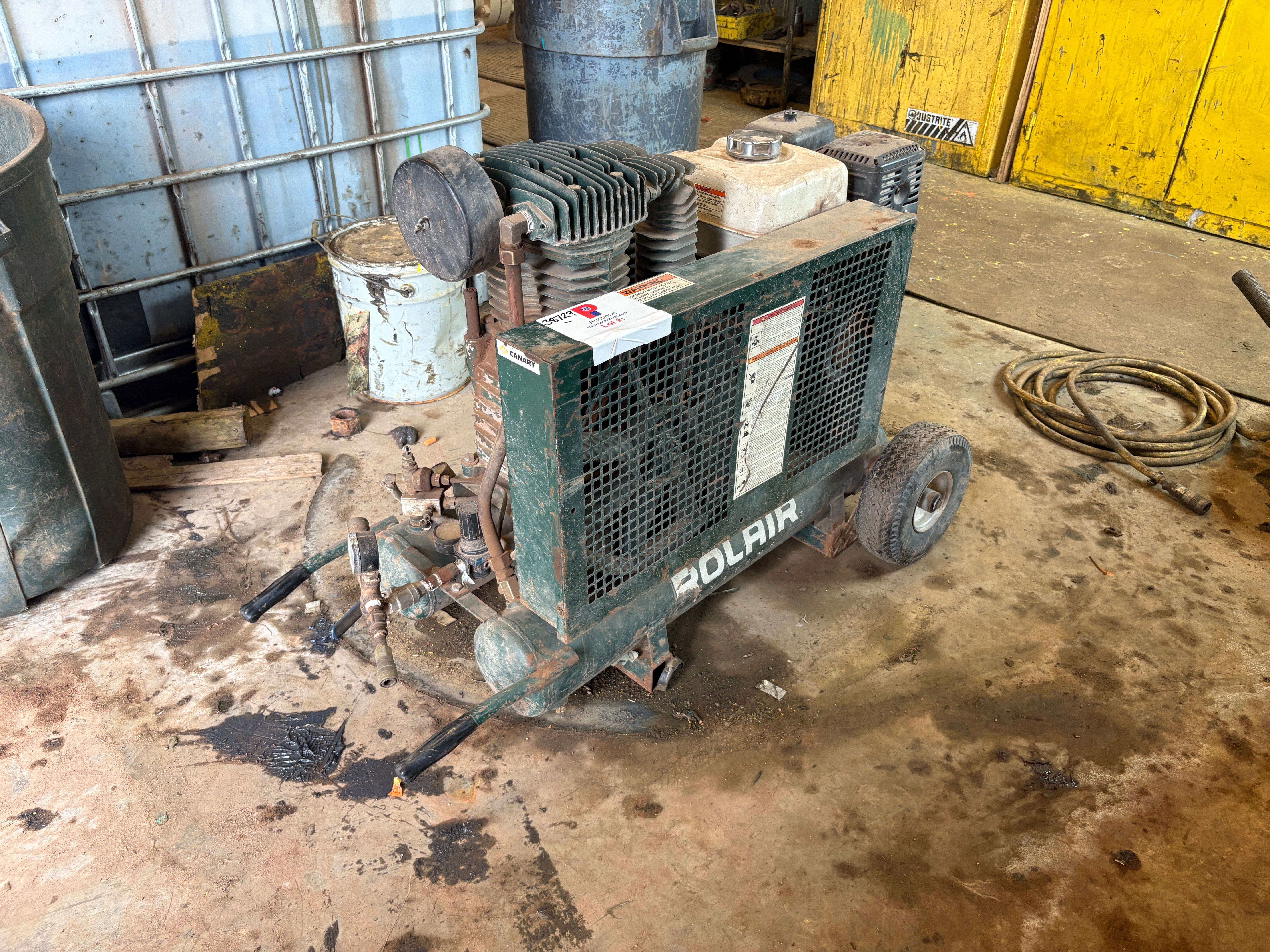 Used Rolair systems 8422hk30 air compressor p/b: Honda gx270