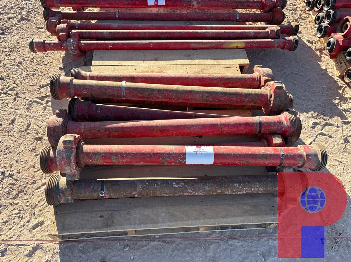 Used (8x$) 3” x 4’ jts 1502 flow iron