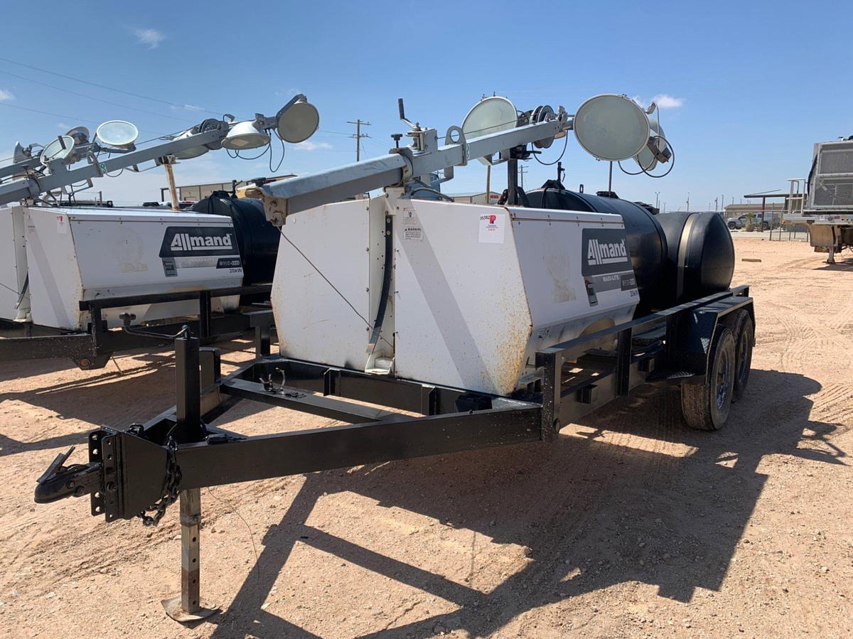 Used Allmand MAXI-LITE SHO-HD 20kW Light Tower Combo Trailer
