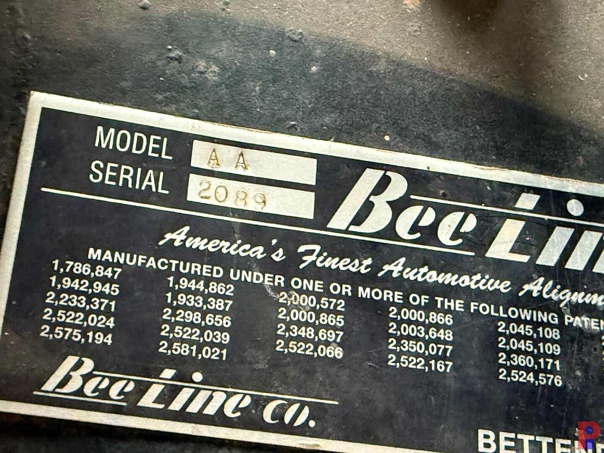 Used BEE LINE 7500 ALIGNMENT MACHINE PKG.