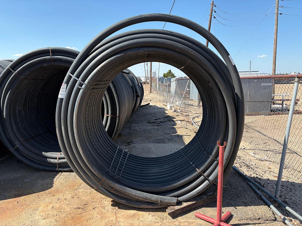 Used 1000’ ROLL OF USED 3” IPS POLY PIPE