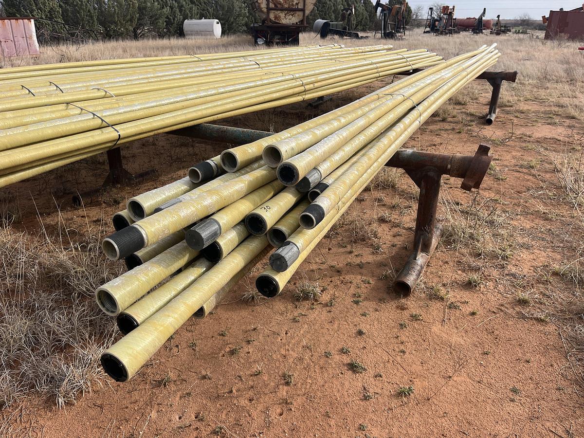 Used (900 FT.) 30 JTS. OF UNUSED NOV STAR AMINE 2" FIBERGLASS PIPE