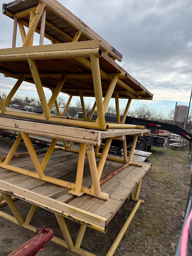 Used (3 X $) 11’L X 9’W X 3’H PIPE RACK PLATFORMS