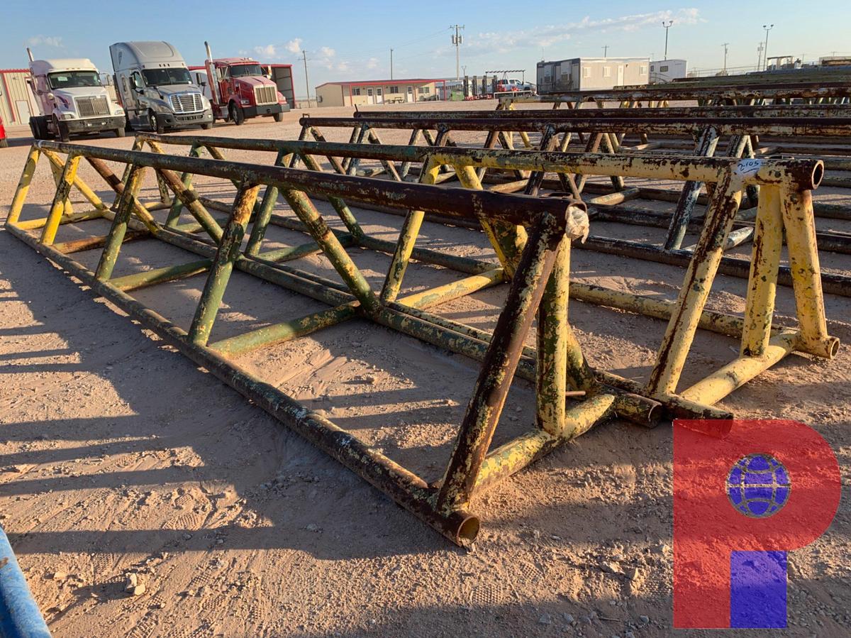 Used (2X$) 28’ X 42” TRIANGLE PIPE RACKS