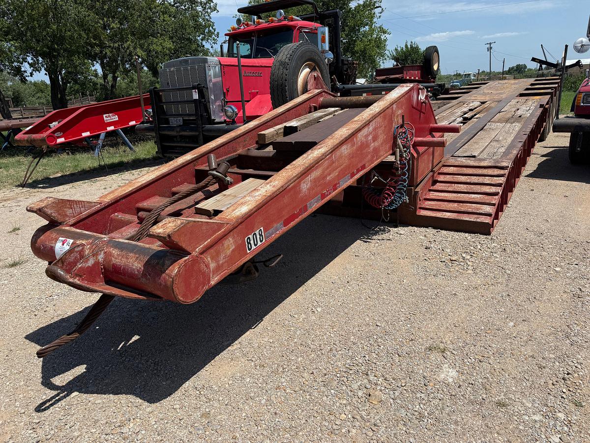 Used 1982 AZTEC 50’ X 108” 4-AXLE MECH RGN LOWBOY TRAILER