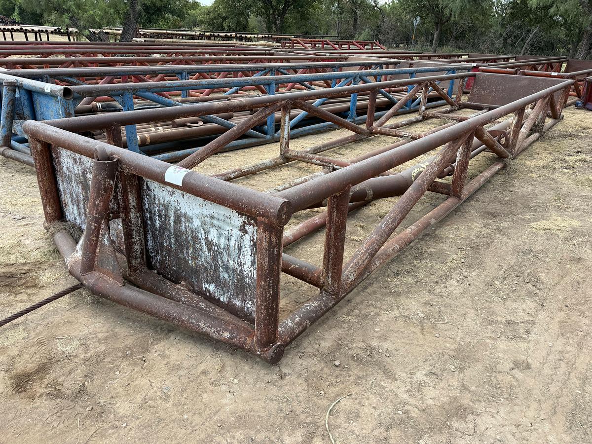 Used 35’ x 8’ x 3’ SKIDDED PIPE TUB