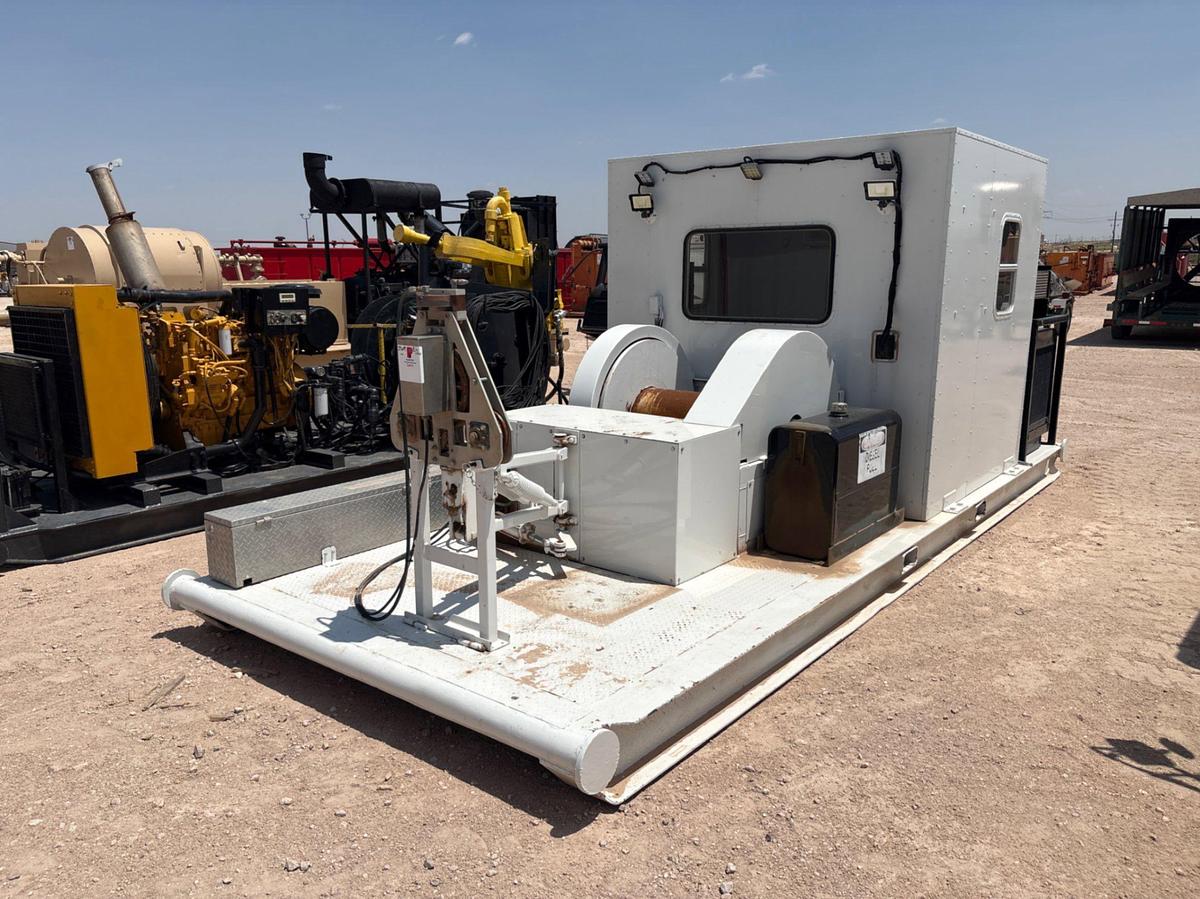 Used Self contained wireline unit, skidded