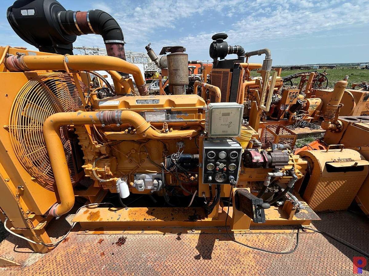 Used NATIONAL OILWELL JWS-340 TRIPLEX WELL SERVICE PUMP P/B DETROIT 60 SERIES W/ ALLISON TRANS.